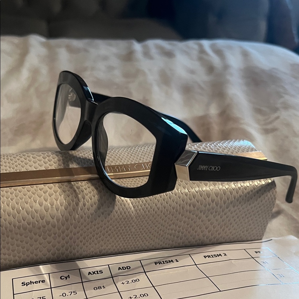 ✨Jimmy Choo Black and silver Women's Glasses - Picture 3 of 13